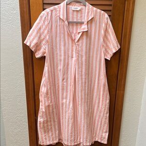 Holebrook Sweden linen tunic dress size M